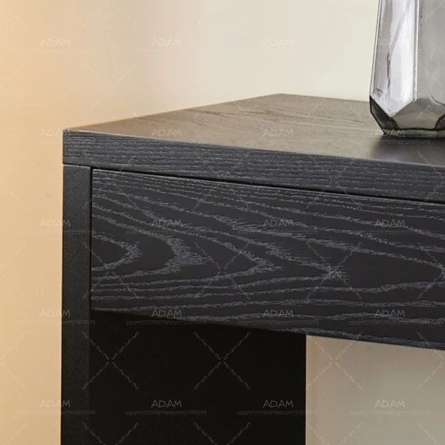 Black Veneer Console Table-4