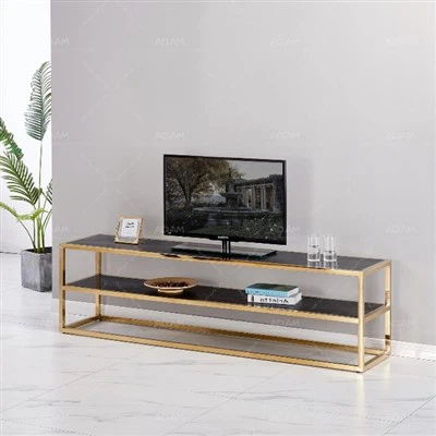 블랙 MDF TV 스탠드